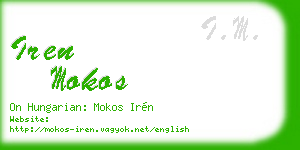 iren mokos business card