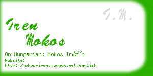 iren mokos business card